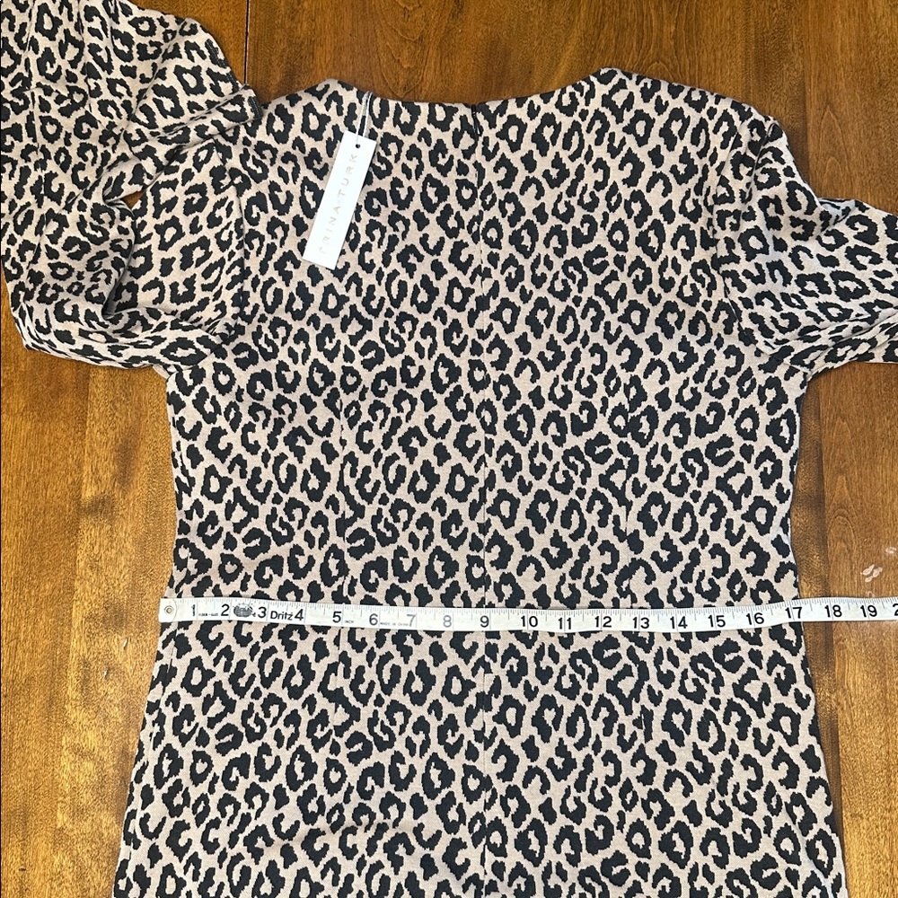 TRINA TURK, leopard print lightning dress size 8 NWT - Picture 12 of 13